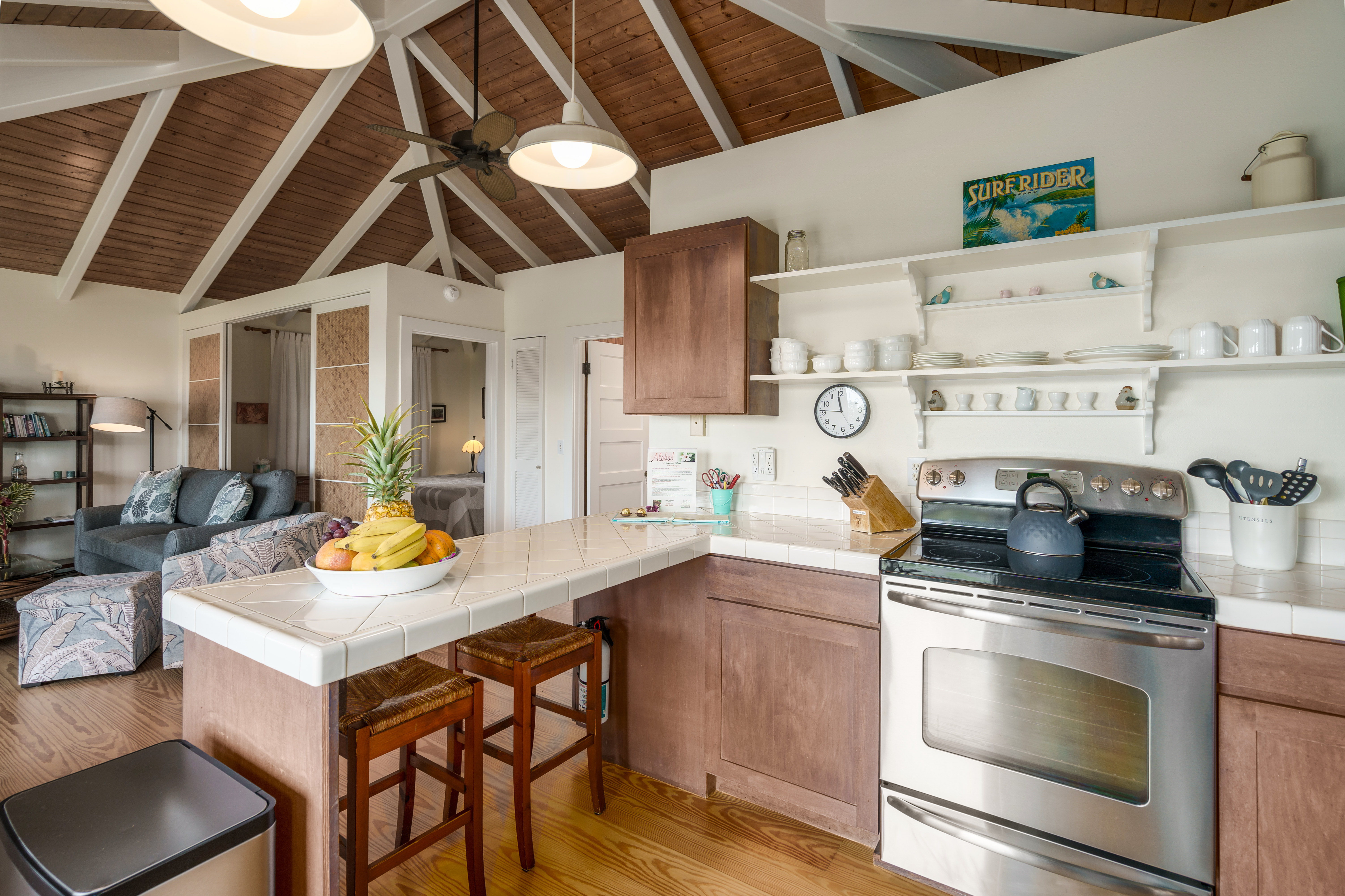 kitchen with high end appliances